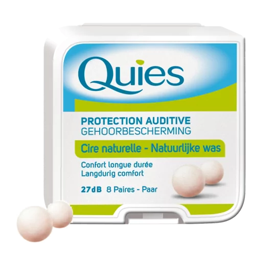 Quies boule Cire Naturelle Boite de 8