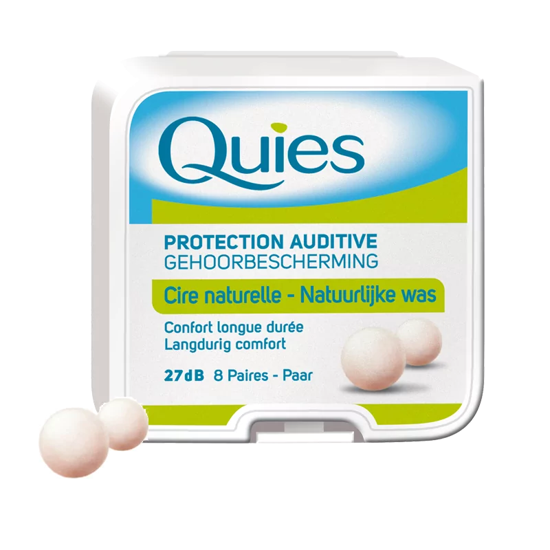 Quies boule Cire Naturelle Boite de 8