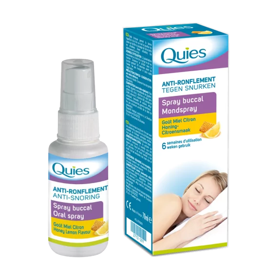 Quies Spray Buccal Anti ronflement Miel Citron