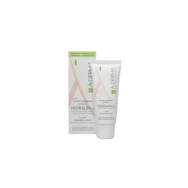 A-DERMA CRÈME HYDRATANTE UV LEGERE HYDRALBA