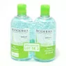 BIODERMA SEBIUM H2O - Eau Micellaire Nettoyante et Purifiante - Visage - Peaux Mixtes à Grasses, 2x500ml