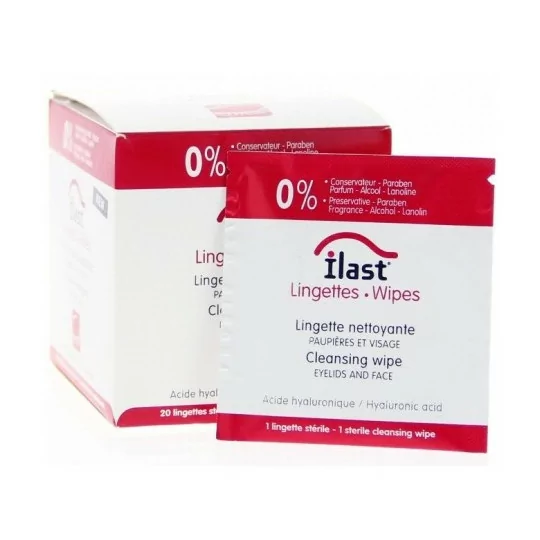 Ilast Lingettes Nettoyante Paupieres X20 Horus PharmaIlast Lingettes Nettoyante Paupieres X20 Horus Pharma