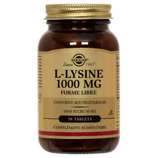 Solgar L-lysine 1000mg Tablets B/50