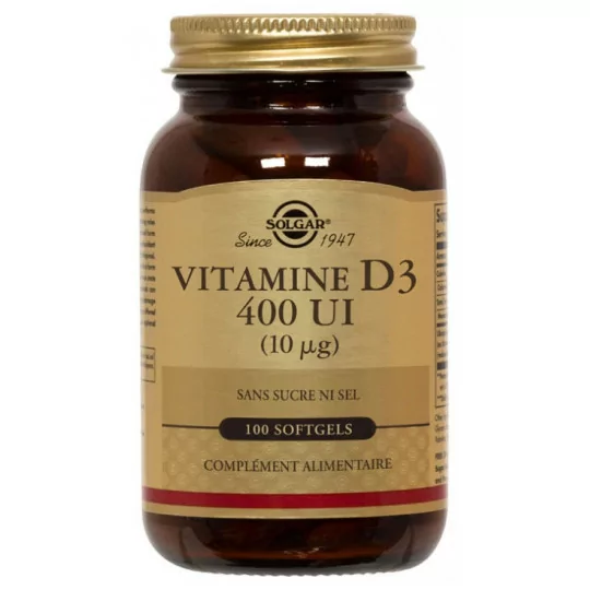 Solgar Vit D3 400 Ui Softgels B/100