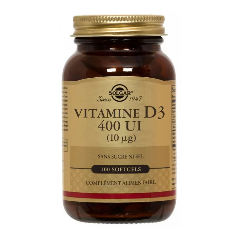 Solgar Vit D3 400 Ui Softgels B/100