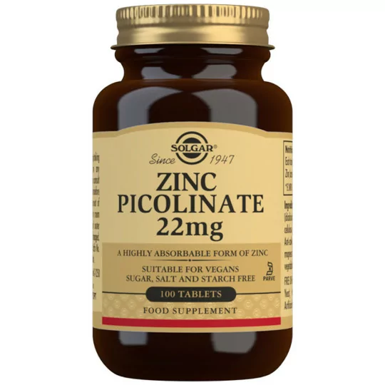 Solgar Zinc Picolinate 22 Mg B/100