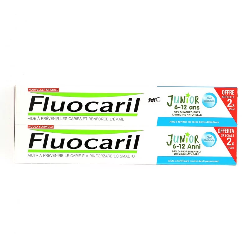 Fluocaril Junior Dent Bub Gum 2x T/75ml