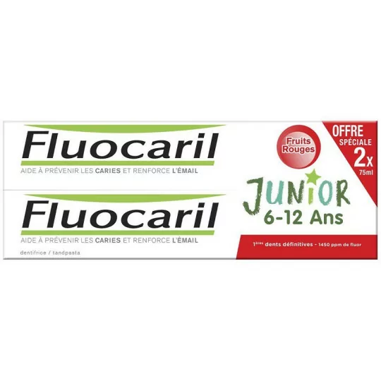 Fluocaril Junior Dent Fr Rge 2x T/75ml