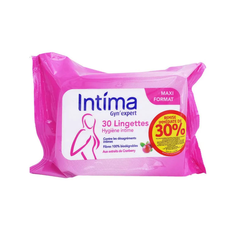 Intima Lingettes Cranberry B/30