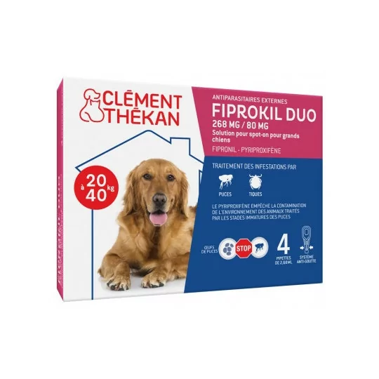 Clement-Thekan Fiprokil Duo 20-40kg 4 Pip