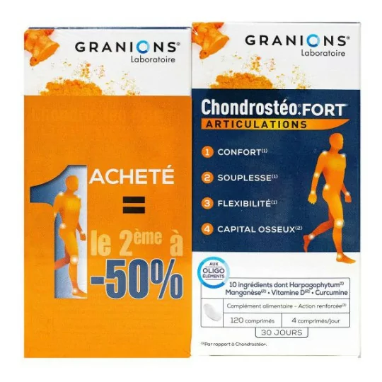 Granions Chondrosteo Fort Lot 2 / Boite de 120 comprimés