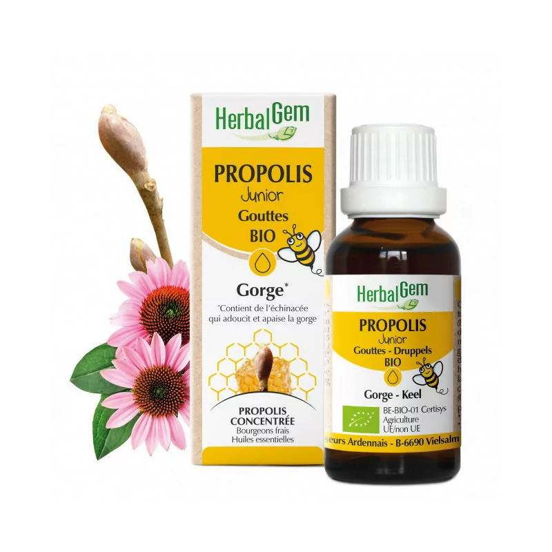 Herbalgem Propolis Junior Gouttes flacon de 15ml