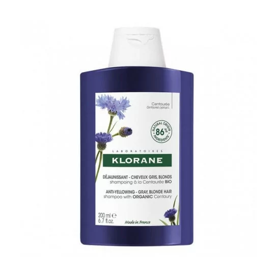 Klorane Shampooing Déjaunissant Centauree BIO 200ML