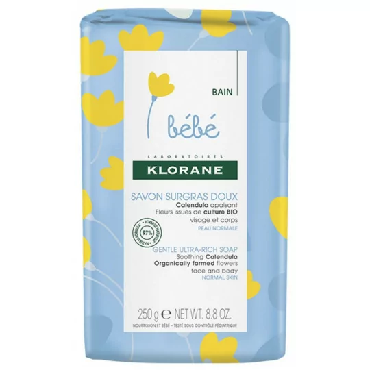 Klorane Calendula Bébé Savon surgras doux 250g