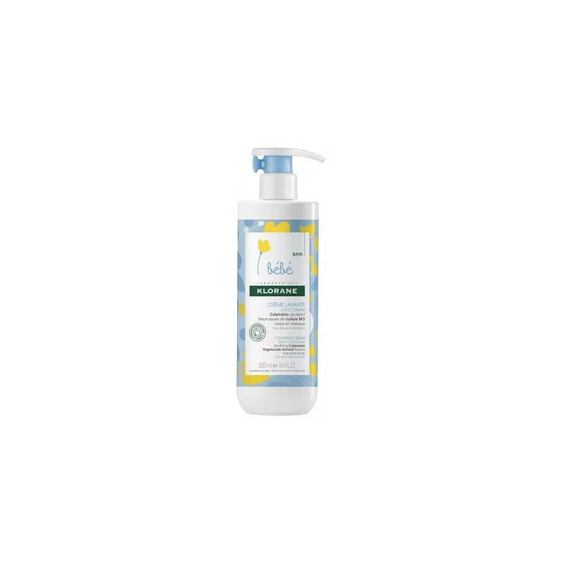 Klorane Crème Bébé Lavante Cold Cream 500ml