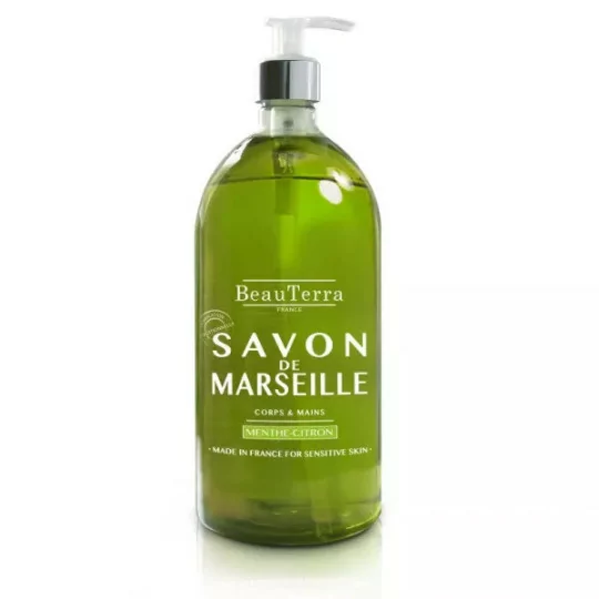 Beauterra Savon Liquide de marseille Menthe Citron 300ml