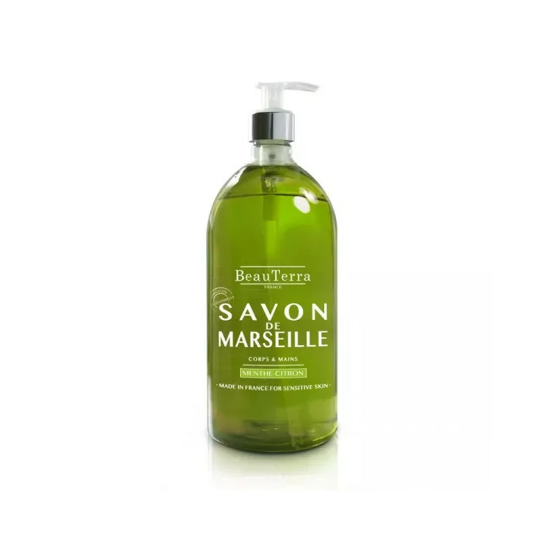 Beauterra Savon Liquide de marseille Menthe Citron 300ml