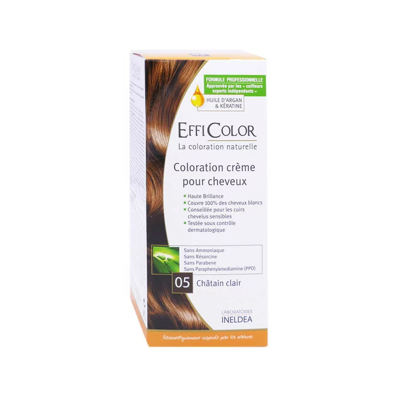 COLORATION - EFFICOLOR CRÈME CHÂTAIN CLAIRE 05