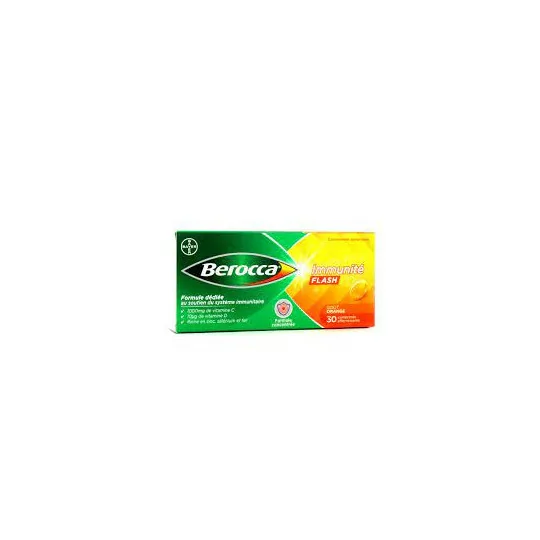 Berocca Immunité Flash Comprimé Effervescent Boite de 30