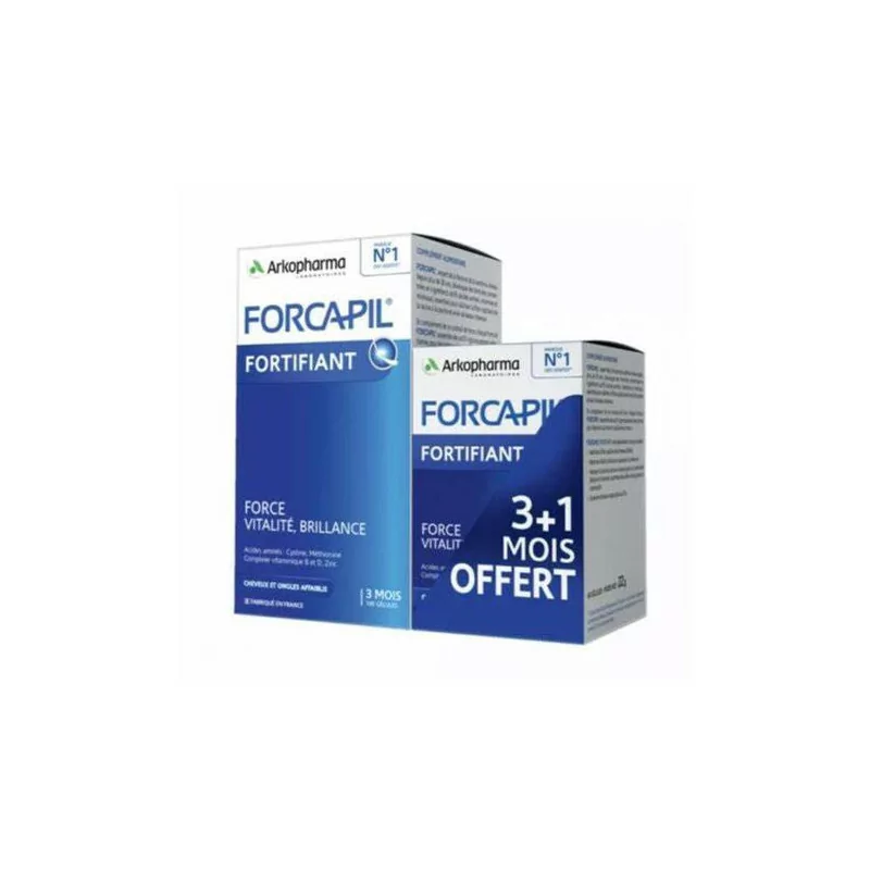 Forcapil Croissance Vital Cheveux Ongles 180+6 gélules