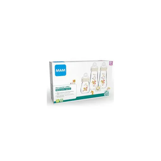 Mam Coffret 3 Biberons + Sucette 0-2m