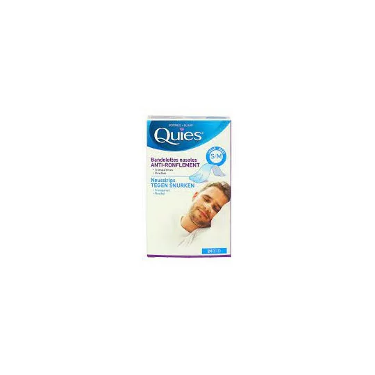 Quies Anti-Ronflement 24 Bandelettes Nasales - S/M