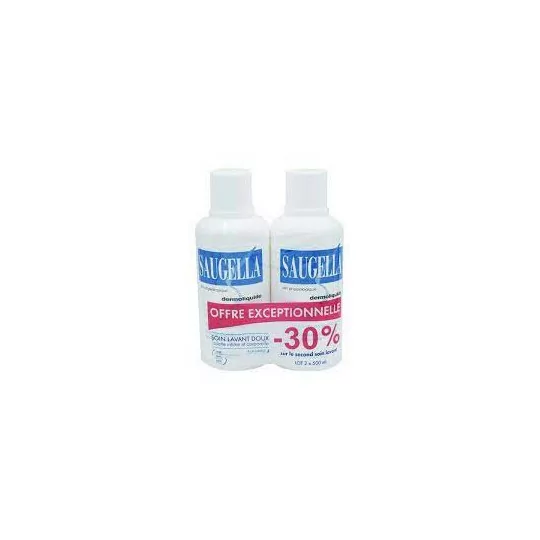 Saugella Emulsion Dermoliquide Lavant 500ml X 2