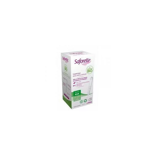 Saforelle Coton Protect 14 Tampons Super avec Applicateur