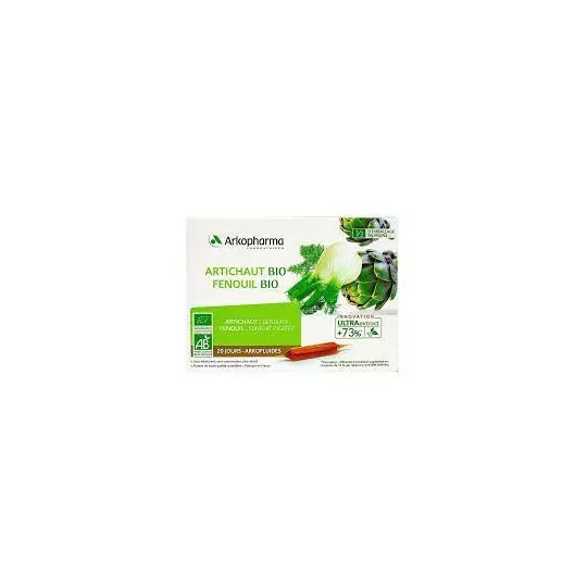 Arkofluide Artichaut Fenouil 20Ampoules