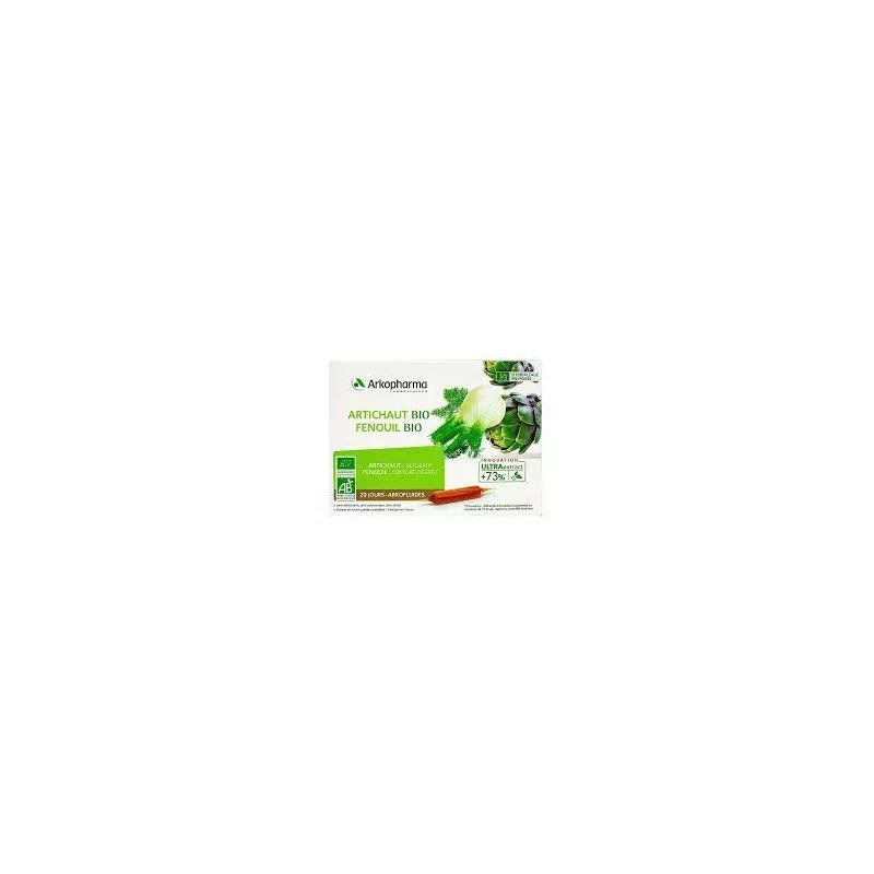 Arkofluide Artichaut Fenouil 20Ampoules