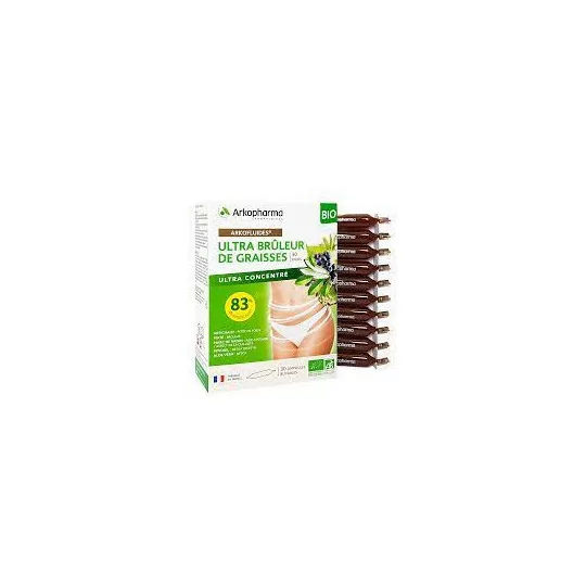 Arkofluides ultra bruleur graisses bio 30 ampoules