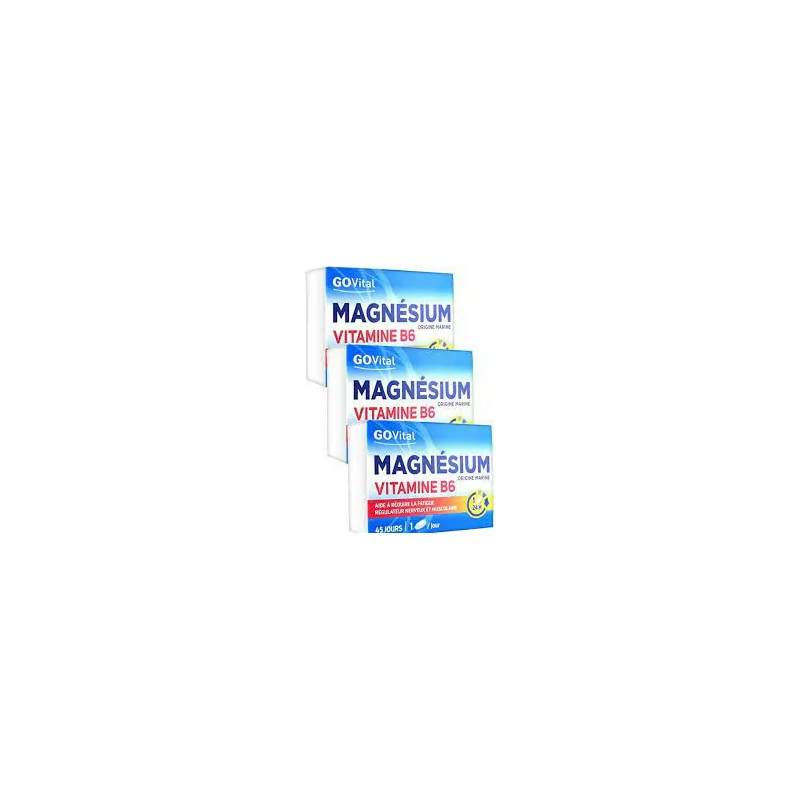 Govital Magnésium Vitamine B6 - Origine Marine - Fatigue Nerveuse et Musculaire