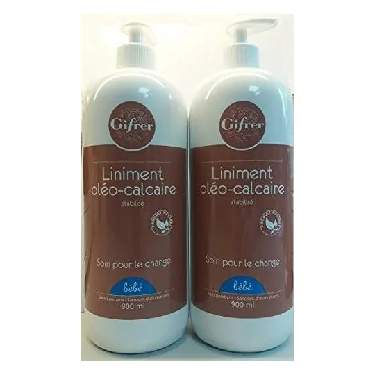 Gifrer Liniment Oléo-calcaire 900ml lot de 2