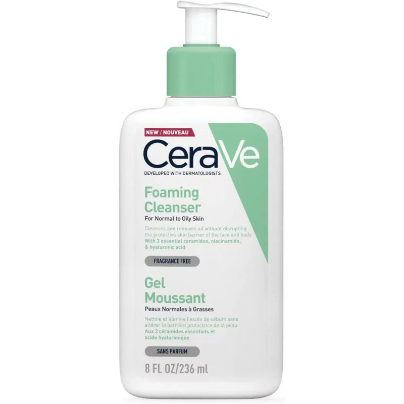 CeraVe Moisturizing Nettoyant Mousse, 236 ml