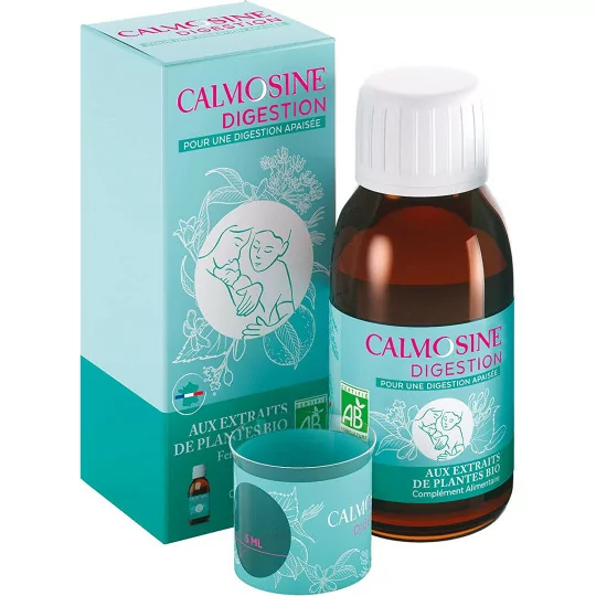 Calmosine - Digestion - Confort Digestif - Apaise et Calme - Bébé - Aux Extraits de Plantes Bio 100 ml