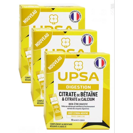 upsa citrate de betaine & citrate de calcium lot de 3