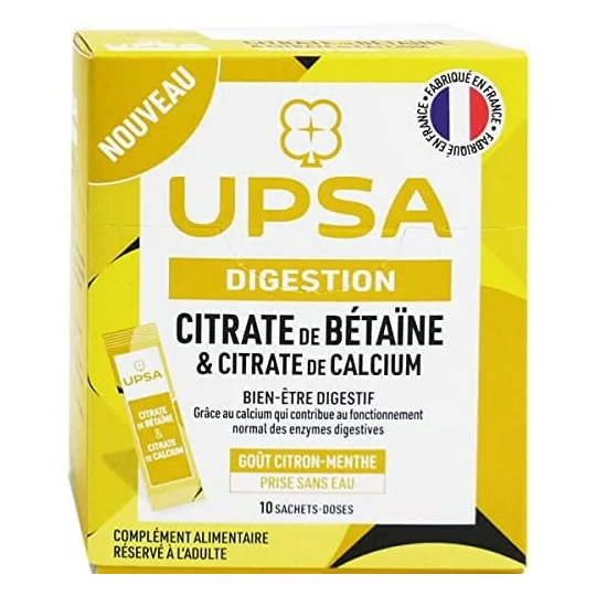 upsa citrate de betaine & citrate de calcium lot de 3