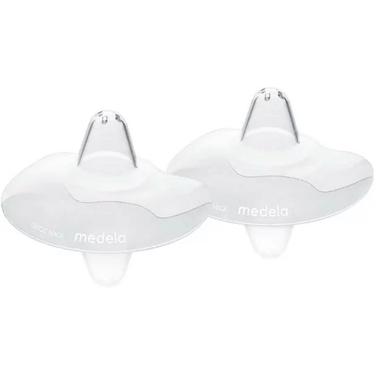 Bouts de sein Medela Contact - Sans BPA, silicone souple ultra-fin, lot de 2, 16mm, taille S