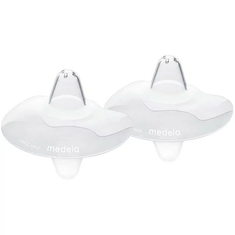 Bouts de sein Medela Contact - Sans BPA, silicone souple ultra-fin, lot de 2, 16mm, taille S