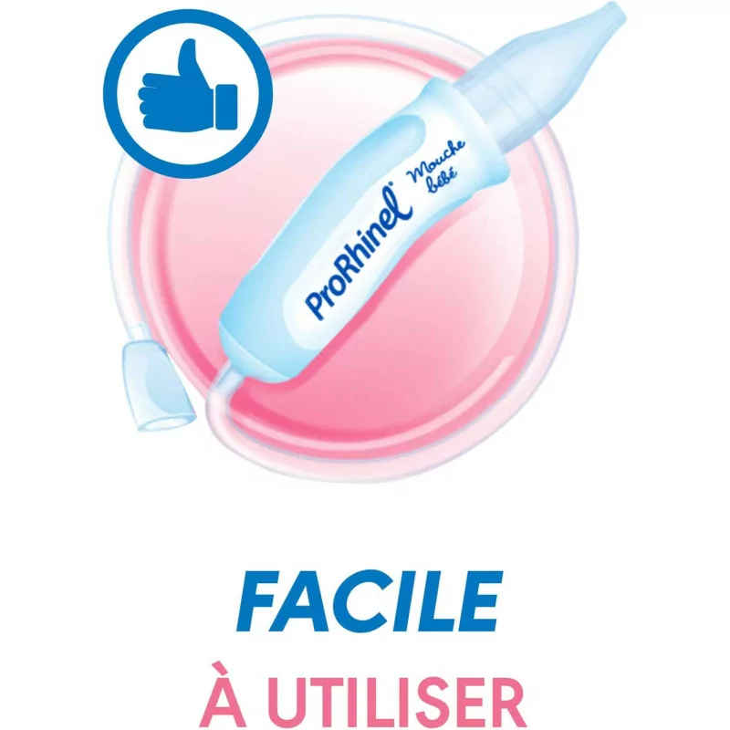 Mouche Bébé Manuel Ergonomique, Sûr et Hygiénique, Réduit Le Risque De Sinusites et Otites x2