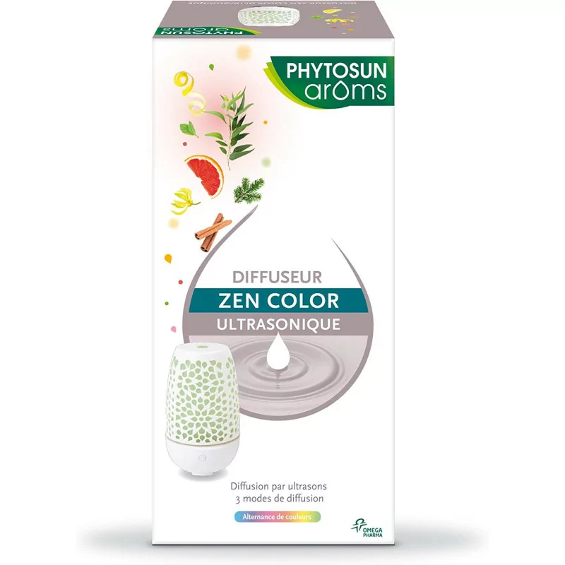 Phytosun Arôms - Diffuseur d'Huiles Essentielles Ultrasonique Zen Color