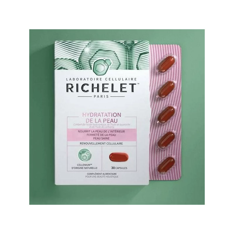 RICHELET Hydratation de la Peau - Lot de 3 Boites de 30 capsules