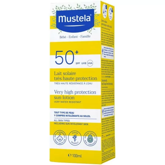 Lait Solaire Très Haute Protection SPF50+ 100ml Mustela