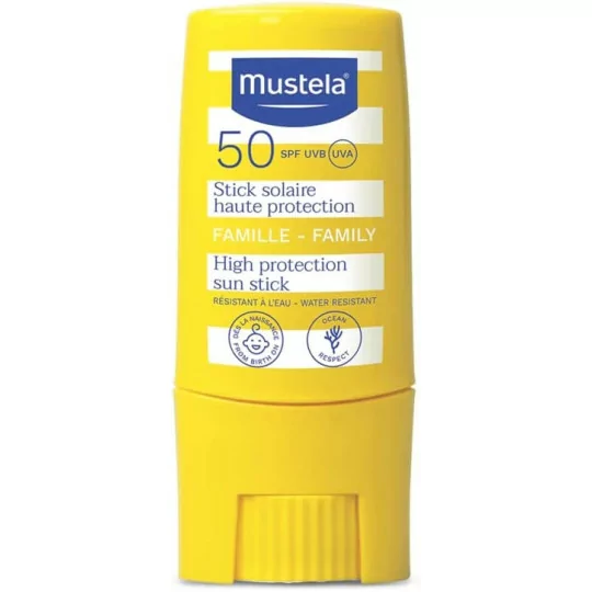 Mustela Stick Solaire Haute Protection SPF50 Famille 9 ml