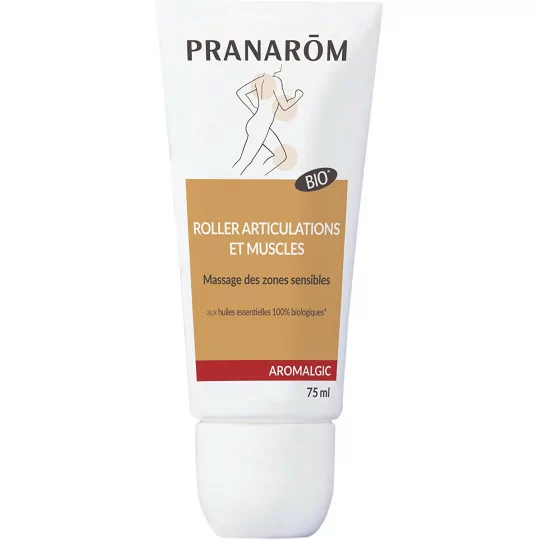 PRANARÔM - Aromalgic - Roller "Articulations & Muscles" - À Base d'Huiles Essentielles Bio HECT 75mL