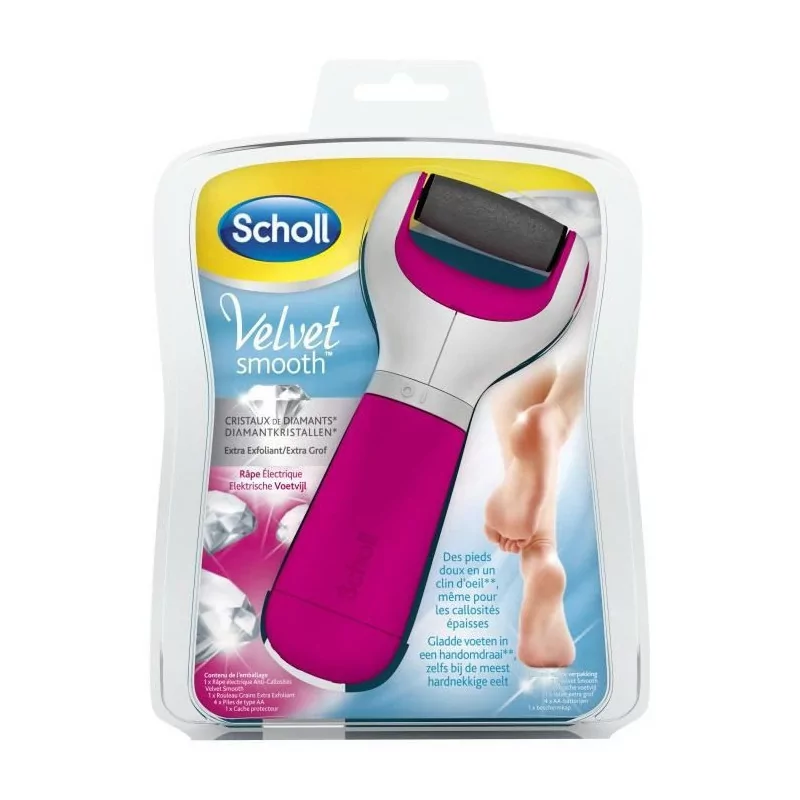 Scholl Velvet Smooth Rose Râpe Electrique Bte/1