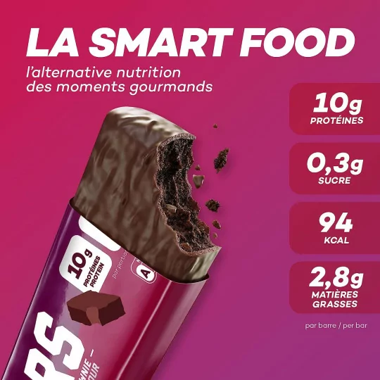 So Shape, Barres saveur Brownie, 10g de protéines & moins de 100kcal par barre, 16 Barres de 30g