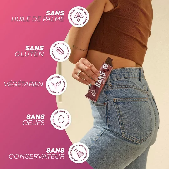 So Shape, Barres saveur Brownie, 10g de protéines & moins de 100kcal par barre, 16 Barres de 30g