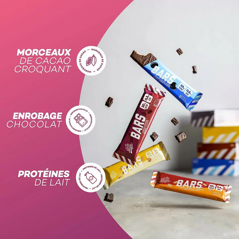 So Shape, Barres saveur Brownie, 10g de protéines & moins de 100kcal par barre, 16 Barres de 30g