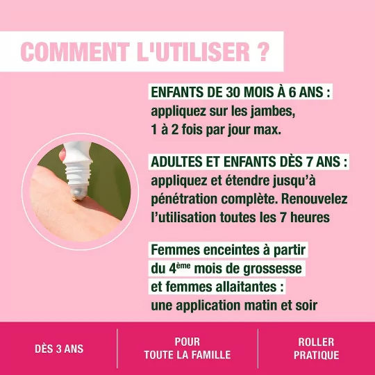 Pranarôm - Roller Huiles Essentielles Après-Piqûres Bio - Gel apaisant – Pranabb - 15 ml